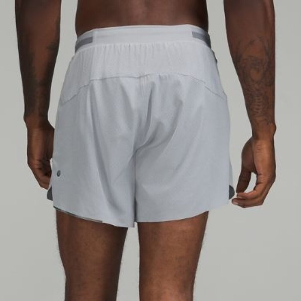 Lululemon Men's Fast and Free Lined Short 6" - Grey - Picture 2 of 10